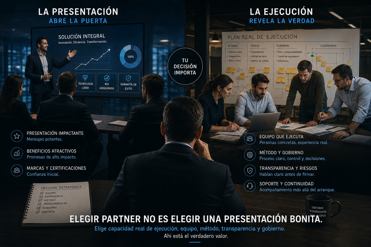 Elegir partner no es elegir una presentación bonita.
