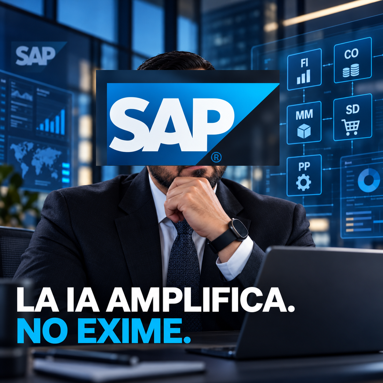 La IA amplifica, NO EXIME.